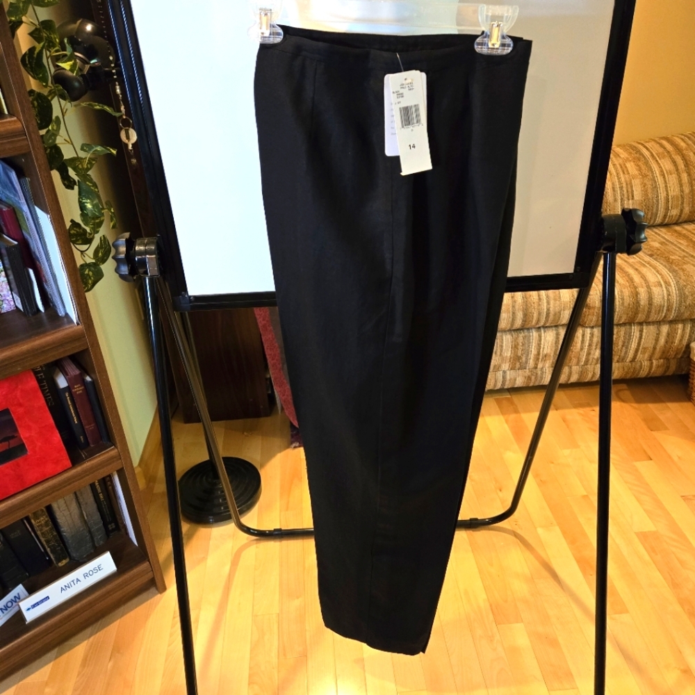 Mix&Match Jones Wear Woman's Black Linen Suit, Jacket, Pants, Skirt Size 12 & 14 - Picture 10 of 16